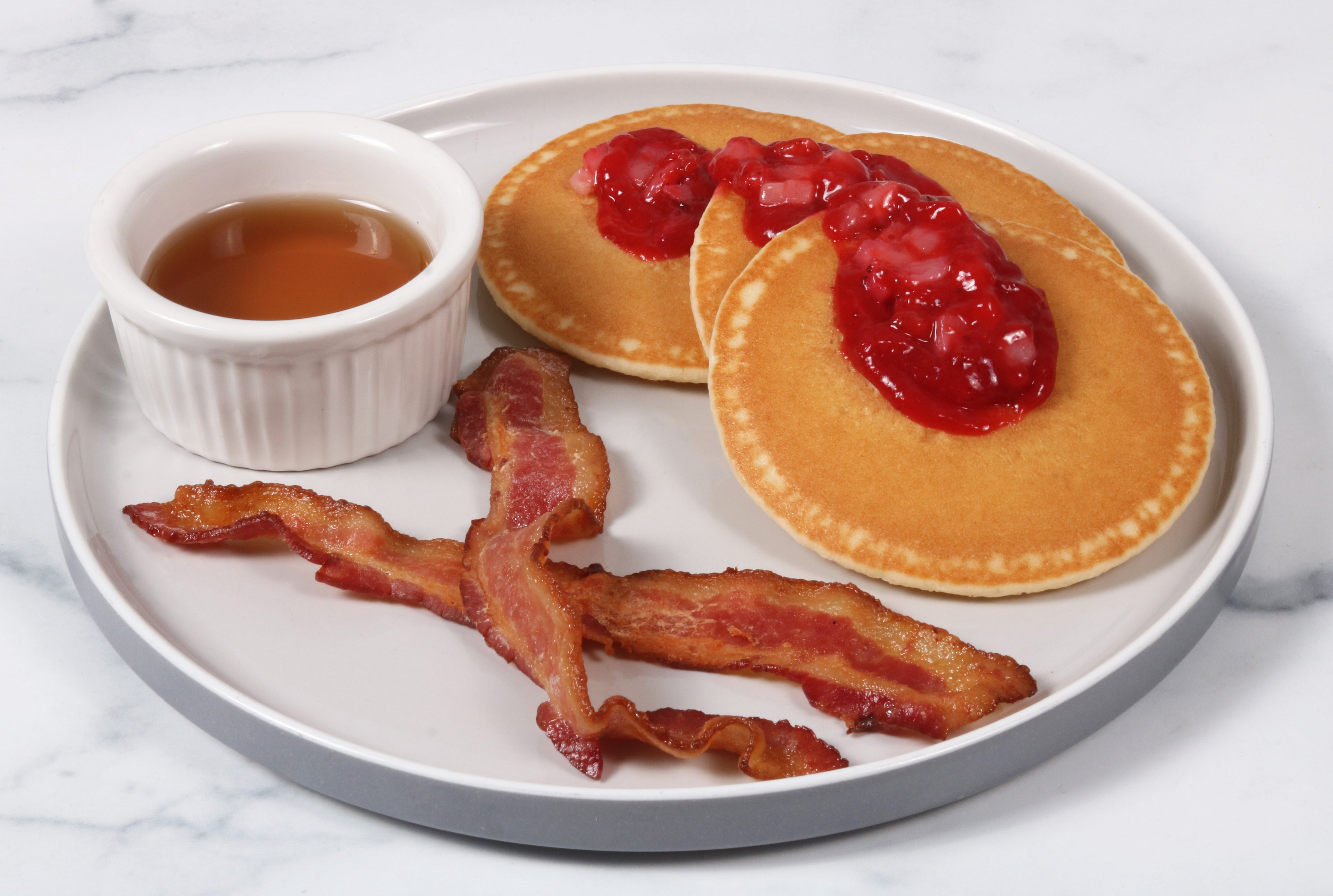 Strawberry Compote Pancakes