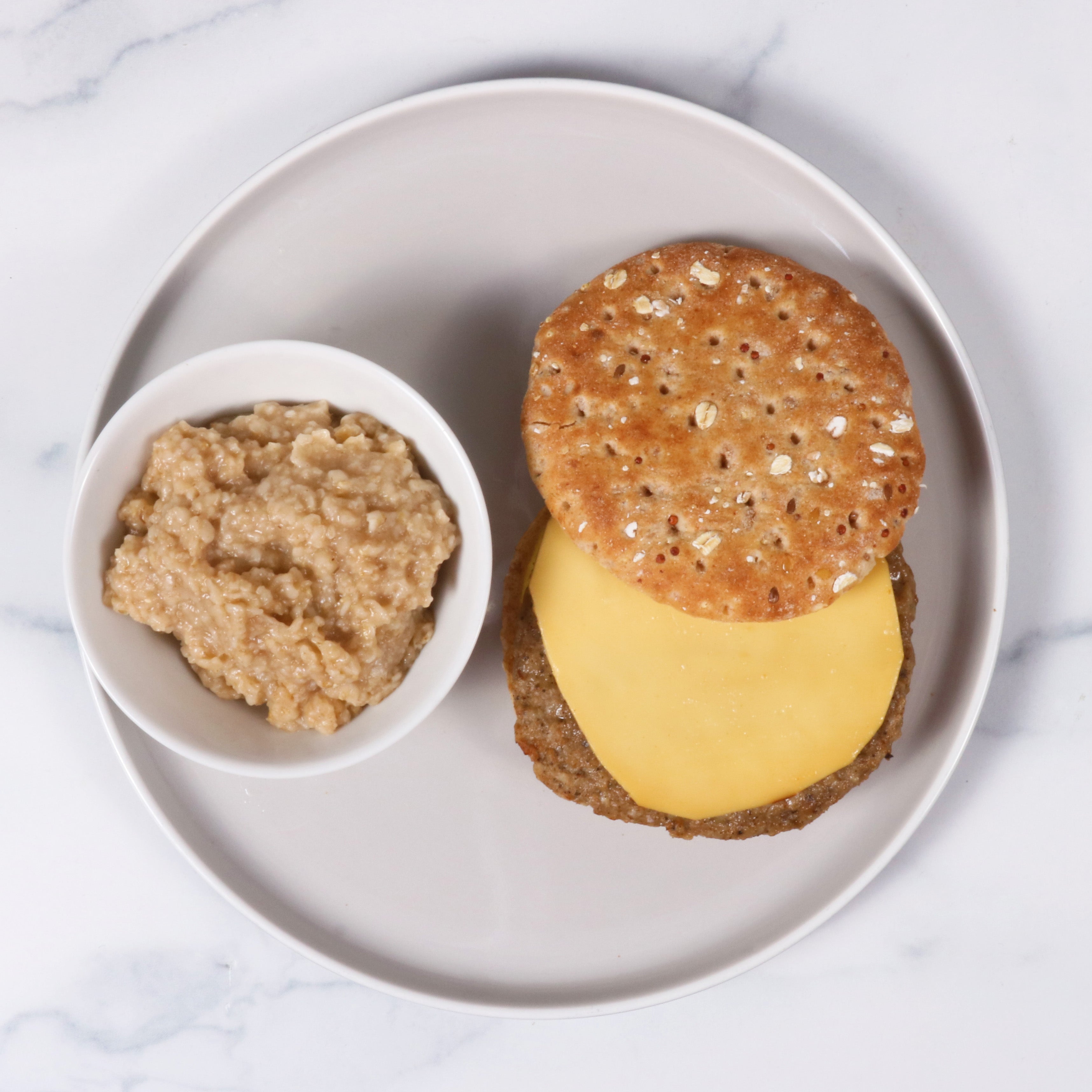 Sausage Egg and Gouda Sandwich