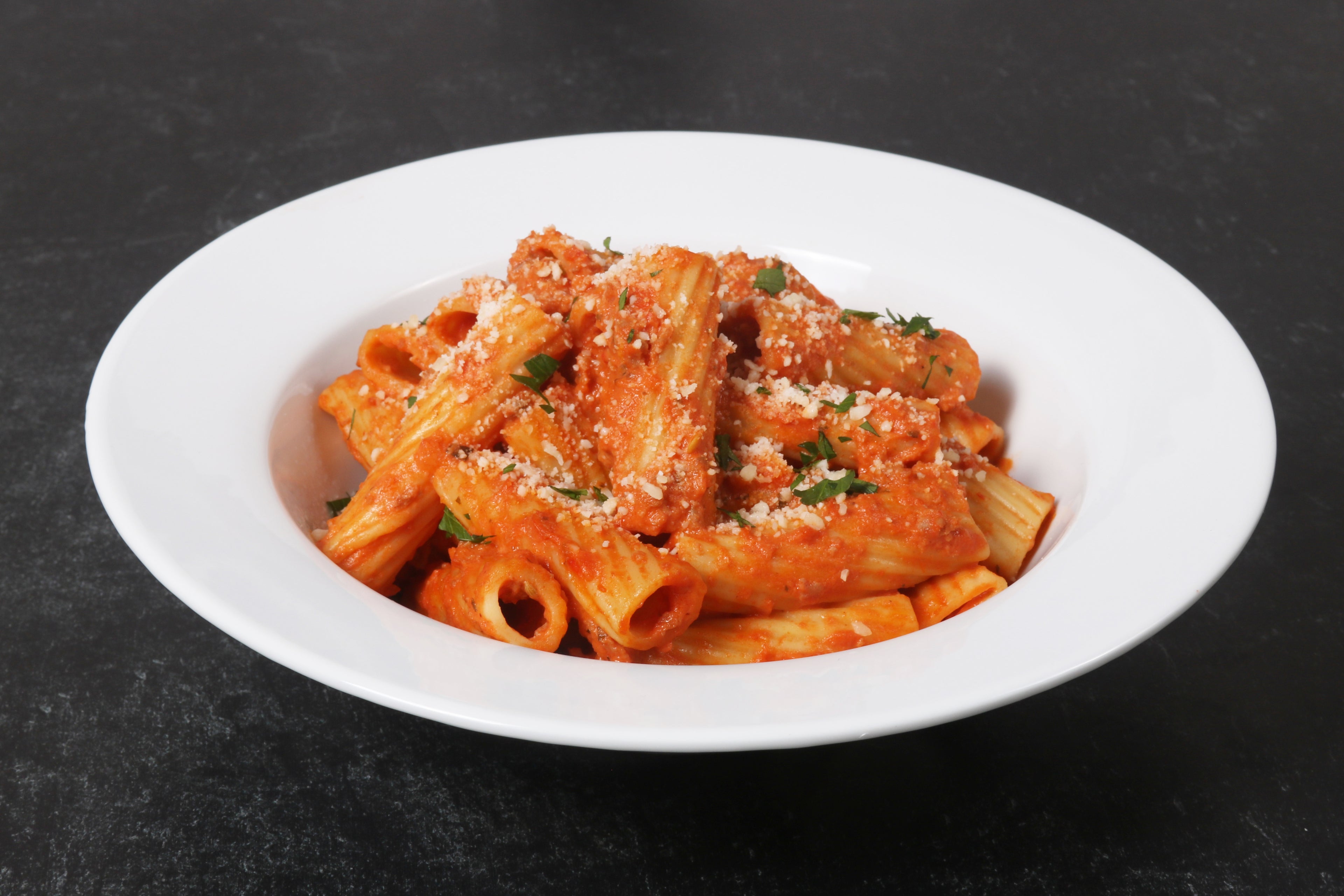 Italian Sausage & Cherry Pepper Rigatoni